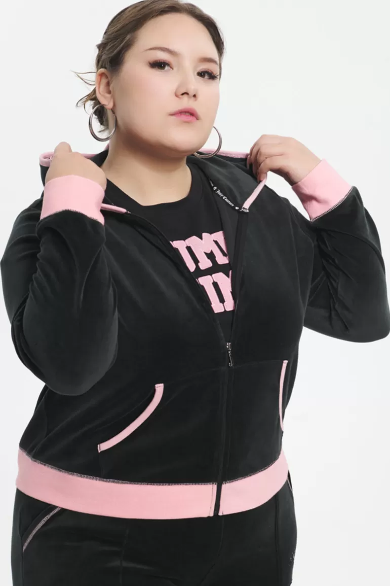 Plus-Size Sweetheart Cotton Velour Hoodie | Juicy Couture Best