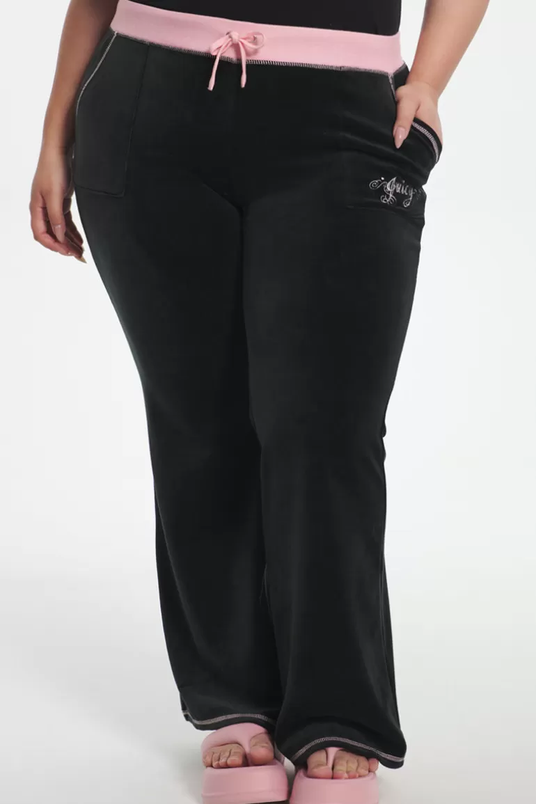 Plus-Size Sweetheart Träningsbyxor I Velour I Bomull | Juicy Couture Discount