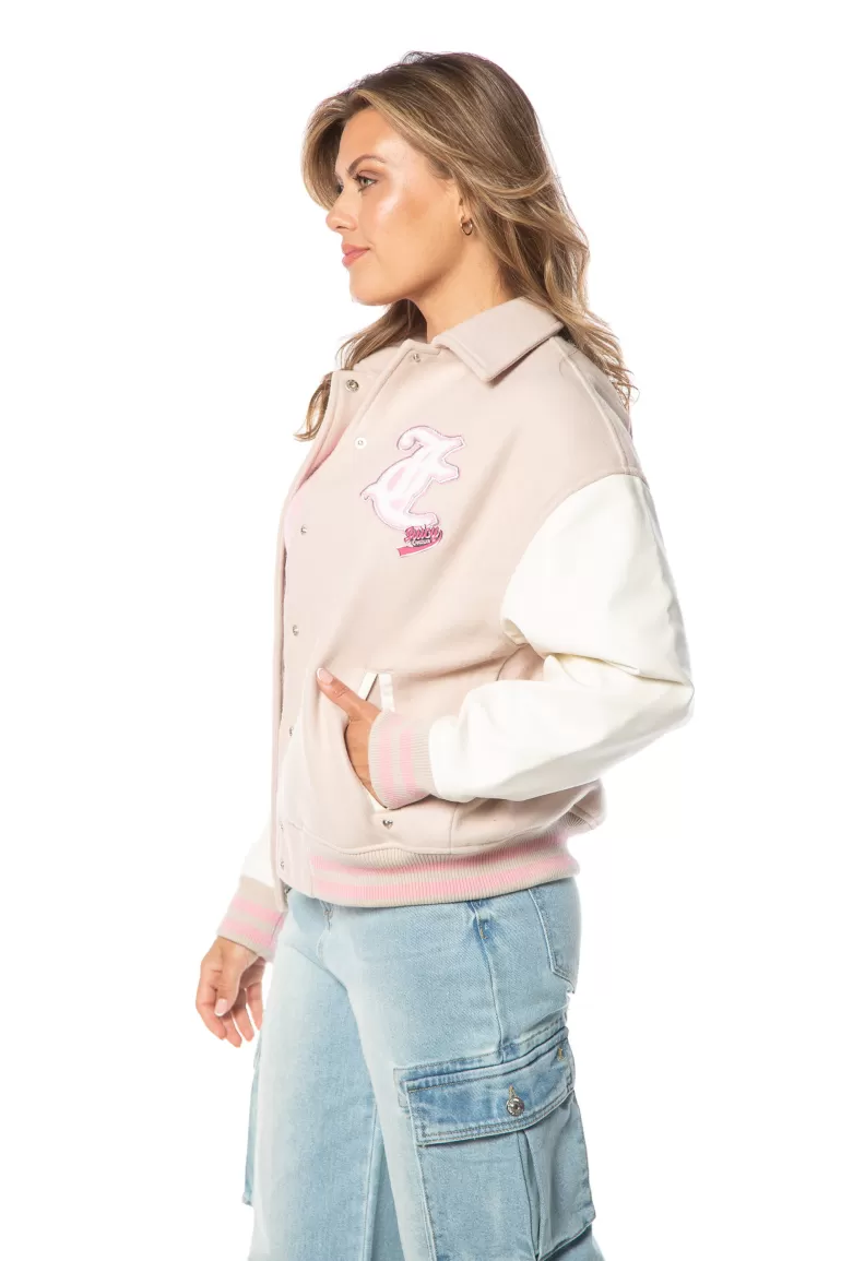 Varsity-Jacka Med Konvertibla Krage | Juicy Couture Cheap