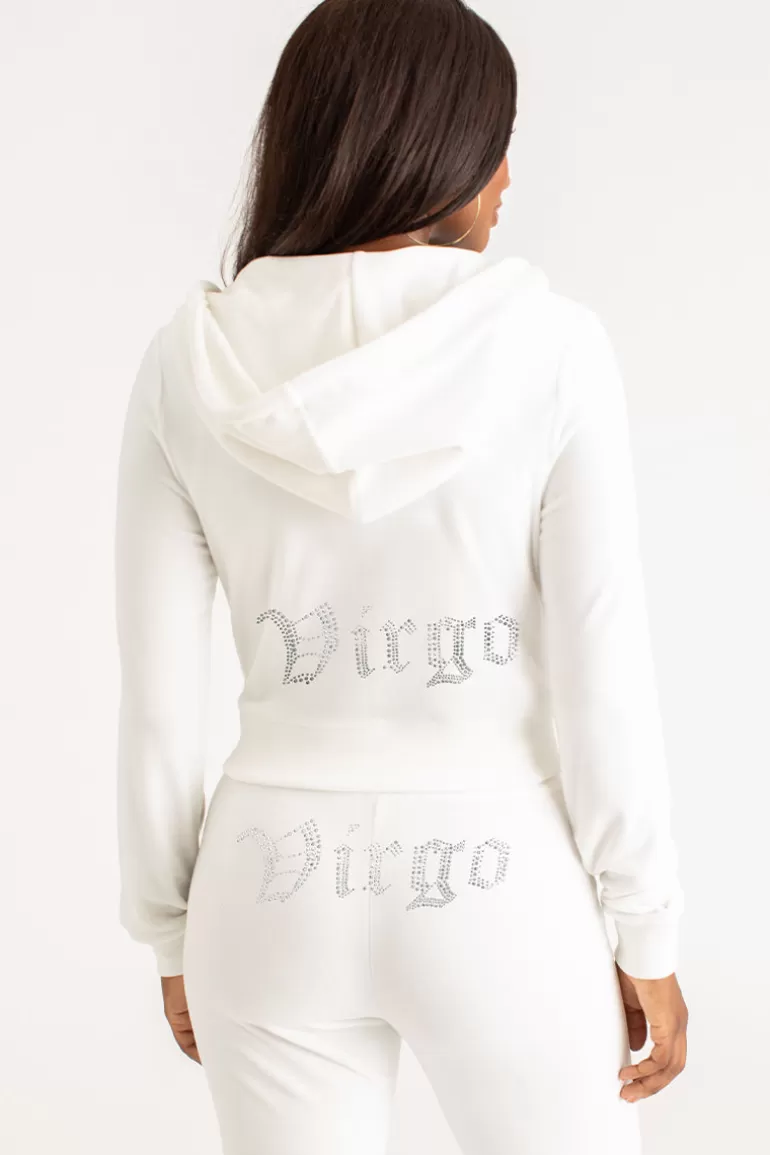 Virgo Big Bling Velour Hoodie | Juicy Couture Cheap