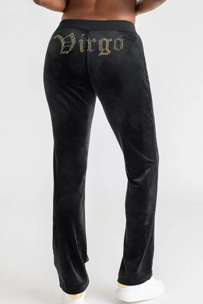 Virgo Big Bling Velour Träningsbyxor | Juicy Couture Online
